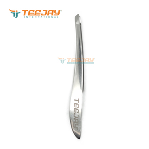 TEEJAY - Pinzas para Cejas de Acero Inoxidable de 9 cm con Punta Inclinada, Hechas a Mano, Ligeras y Duraderas, Ideales para Cejas - Product Image 6