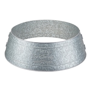 Collar de árbol de Navidad de metal galvanizado de alta calidad perfecto para la decoración de árboles con bisagras fáciles de montar - Product Image 1
