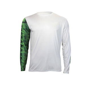 เสื้อตกปลาคุณภาพสูง ดีไซน์ล่าสุด แขนยาว แห้งเร็ว 100% โพลีเอสเตอร์ UPF 50 แบบสวมหัว ปรับแต่งได้ ขายส่งสำหรับการแข่งขัน - Product Image 2