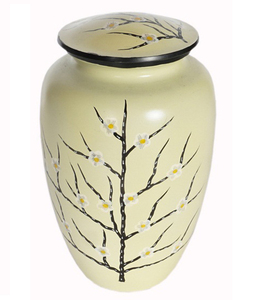 Urne funéraire en métal argenté de style américain pour cendres humaines, moderne, MEILLEUR PRIX - Product Image 2