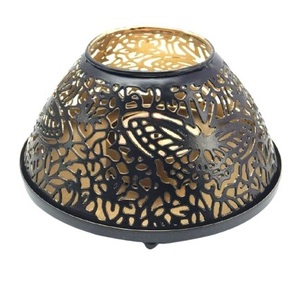 Modern Style Simple Metal Circular Black & Gold Candle <b>Holders</b> for Home Decor Metal Crafts <b>Tealight</b> <b>Holder</b> - Product Image 1