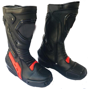 Botas de carreras de cuero duraderas para hombre, zapatos con estampado de logotipo de marca - Product Image 2