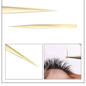 Pincettes d'extension en acier inoxydable, Instruments de manucure et de pédicure, pinces, meilleure qualité, vente en gros, 9 pièces - Product Image 4