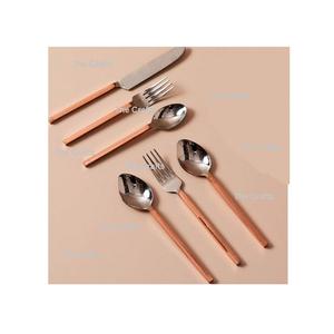 Ensemble De 7 Pièces 3 Cuillères 2 Fourchettes 2 Couteaux Ustensiles De Cuisine Couverts Ensemble De Couverts En Acier Inoxydable Et En Résine Ensemble De Couverts - Product Image 5