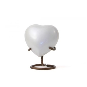 Meilleures ventes de petites urnes funéraires métalliques en forme de cœur de haute qualité pour cendres humaines/fournitures funéraires - Product Image 2