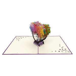 การ์ดป๊อปอัพ3D คู่แต่งงานสำหรับผู้หญิงงานฝีมือกระดาษหัตถกรรมหัตถกรรมจากเวียดนามของขวัญและงานฝีมือ - Product Image 4