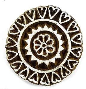 Blocs d'impression de timbres en bois sculpté à la main pour tissu Textile, estampage de henné, poterie, bricolage - Product Image 5