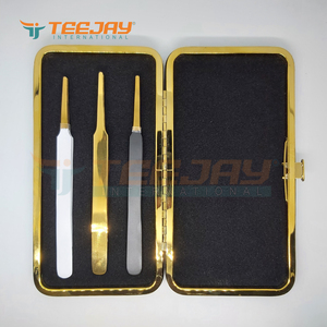 Étui bleu de rangement pour 3 et 6 pinces à cils, dispositif magnétique pour faux-cils, étui de protection en option, logo personnalisable - Product Image 5