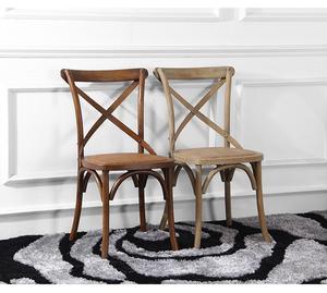 Silla de Comedor de Madera Estilo Granja con Respaldo Cruzado ERICSSON, W480*D520*H890mm, OEM, en Embalaje Estándar - Product Image 5