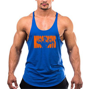 Wholesale Custom Men's Gym Tank Top Breathable Knitted Activewear Plus Size <b>Bodybuilding</b> Stringer <b>Vest</b> Casual Design Your Own - Product Image 1