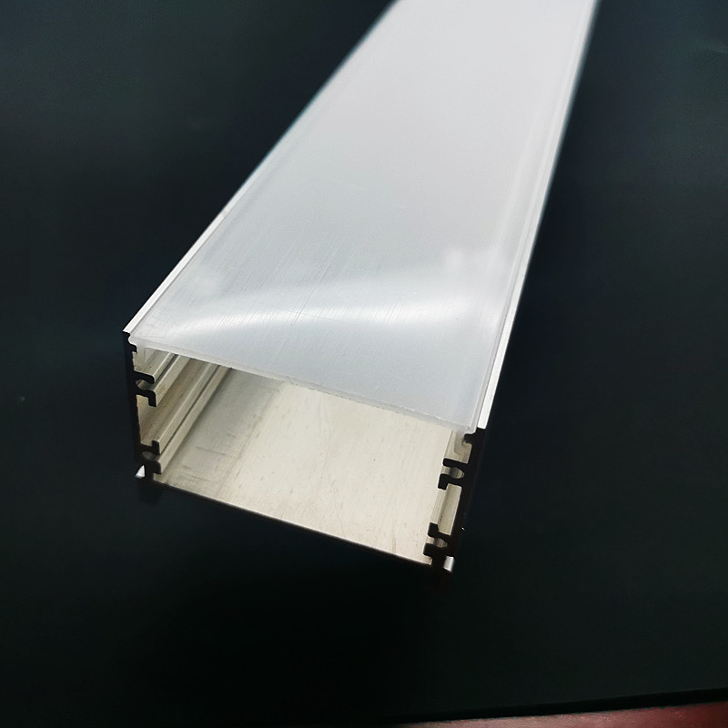PC Cover Frosted Diffuser Housing Aluminium LED Profile Extrusion