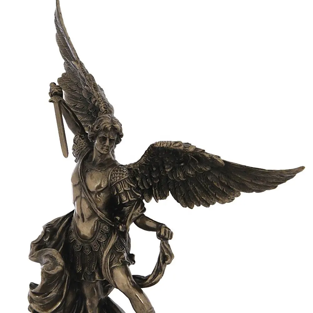 VERONESE DESIGN -MASTER PIECE - ST MICHAEL (SMALL SIZE) - COLD CAST BRONZE - OEM AVAILABLE