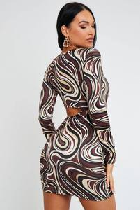 2022 été Boho plage robe femmes imprimé fleuri à volants à manches courtes Mini Wrap robe d'été XL décontracté en mousseline de soie inspiré Paris - Product Image 4