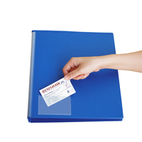 Las Mejores Fundas Transparentes de PVC para Tarjetas de Presentación con Adhesivo, 105x60mm