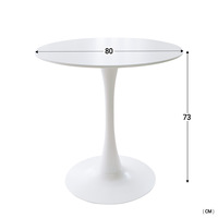 Table basse ronde en métal économique et moderne, design tulipe, hauteur réglable, pour salon et salle à manger