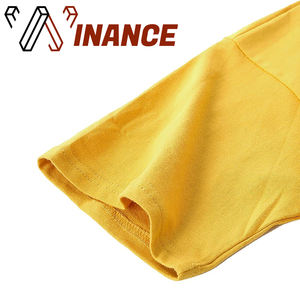 Camiseta unisex de manga corta de algodón y seda con logotipo personalizado con cuello redondo, Impresión de Color sólido, pantalla digital, venta al por mayor, pegatina con logotipo personalizado - Product Image 4