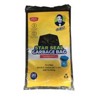 Bolsa de Basura Personalizada con Certificación ISO9001, Impresa en Huecograbado, con Fuelle Lateral, Sellado Estrella en la Base, Colores Personalizados, Ecológica