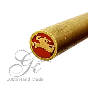 หมุดปักมีด1ชิ้นแบบใหม่5นิ้วทำจากทองเหลืองเส้นผ่านศูนย์กลาง8.53มม. สำหรับหล่อโลหะงานฝีมือโลหะ5นิ้วโลโก้ออกแบบได้ตามต้องการ - Product Image 1