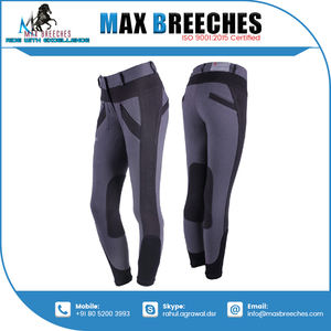 Tout dernier pantalon d'équitation taille haute avec patch au genou en silicone confortable Vêtements équestres de haute couture pour produits équestres pour chevaux - Product Image 5