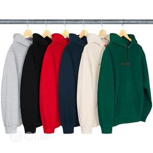 Sudadera con capucha de alta calidad para hombre, con logotipo personalizado de chenille, venta al por mayor - Product Image 1