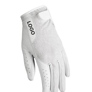 Guantes de golf de cuero personalizables para hombres y mujeres, cómodo tacto suave, agarre perfecto para logotipo de cuero genuino - Product Image 2