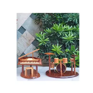用于家庭和办公室的木制手工音乐乐器模型-装饰仿古木制钢琴模型WA + 84587176063