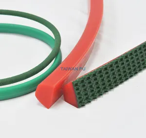 TAIWAN supply good weather ability and high impact resistance PU V-belt with PVC super grip