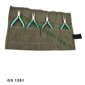 Ensemble de 4 pinces pour bijoutiers en toile GS 1281 Outils de bijouterie pour bijoutiers - Product Image 1