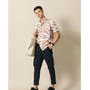 กางเกงผ้านุ่มสำหรับผู้ชายทรงสลิมฟิตกางเกงคาร์โก้ขนาดใหญ่ออกแบบได้ตามต้องการ - Product Image 4