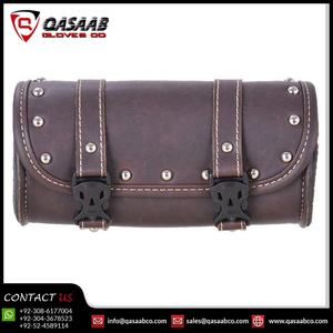 Vintage-Bolsa de herramientas de cuero para motocicleta, bolsas de equipaje, alforjas de manillar de horquilla, Alforjas para motocicleta, alforja, bolsas de herramientas para SILLÍN - Product Image 3