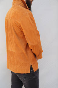 Chaqueta informal de piel de cordero para hombre, chaqueta de moda de lujo, color marrón, con piel Original, en todos los colores, nuevo diseño clásico, 2020 - Product Image 3