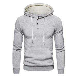 Sudaderas con capucha de invierno Sudadera con capucha OEM para hombre 100% algodón de manga larga tela personalizada de nivel superior sudaderas con capucha lisas - Product Image 2