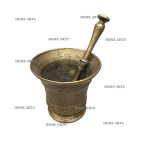 Admirable diseño latón Okhli Masher forma y tamaño personalizados mortero y mortero para uso doméstico y en la cocina - Product Image 2