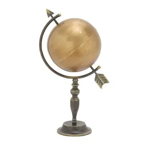 Stylish Decorative Metal Gold color Globe Ball Table Top Office Decor Customized Globe Scandinavian Decorative globe