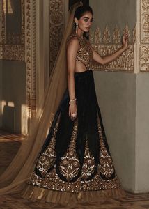 ชุดเดรส Koti lehenga ปักลาย zari สวยใหม่2021ตกแต่งด้วยกระดุมประดับด้วยลูกไม้ลวดลายประดับด้วยเลื่อมงานแต่งสำหรับงานแต่งงาน - Product Image 2