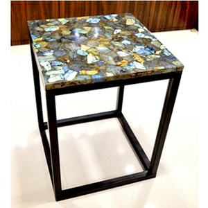 หินลาบราดอไรต์ธรรมชาติทรงสี่เหลี่ยมขัดเงาสำหรับปูพื้นหรือทำโต๊ะ |   ผู้จัดจำหน่ายคริสตัลบำบัดแบบขายส่ง - Product Image 2