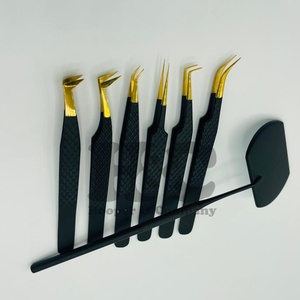 แหนบสแตนเลสแบบกำหนดเองแหนบต่อขนตาแบบมีโลโก้ทนทาน - Product Image 5