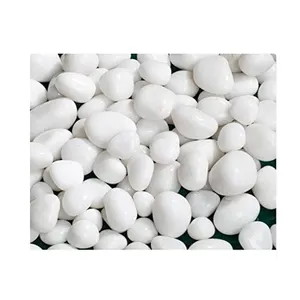 Piedra de guijarros blanca Natural para el hogar - Product Image 1