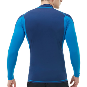 Couleurs et tailles personnalisées en gros Imprimé numérique MMA/BJJ/Surfing Rash Guards pour hommes-Polyester/Spandex Fabric - Product Image 2