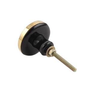 Venta al por mayor de pomos de armario de cocina de hueso, tiradores de tocador verde mar, tiradores de cajón decorativos de Metal redondos, 3,55 cm de - Product Image 3